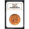 Image 1 : 1863-S $20 AU58 NGC.