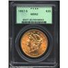 1887-S $20 MS62 PCGS.