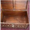 Image 2 : Antique Peruvian Bone inlay Chest. Religious Themed. Circa Late 1800's. 36"w x 17"H x 20"D