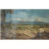 Image 1 : Jose Maria Velasco Original oil on Italian Postcard. Signed front . Circa late 1800's. 5"x3". Frame