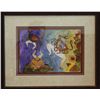 Image 1 : Original gouache on paper signed Toledo. 27" x 22" Siezed by the FBI from by Germany's "Bernie Madof