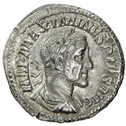 ROMAN EMPIRE: Maximinus I, 235-238 AD, AR denarius (3.38g), Rome