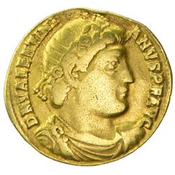 ROMAN EMPIRE: Valentinian I, 364-375 AD, AV solidus (3.78g), Nicomedia