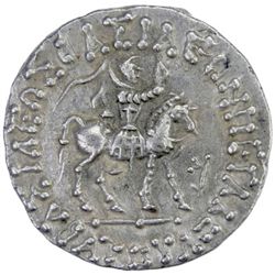INDO-SCYTHIAN: Azes II, ca. 35 BC - 5 AD, AR tetradrachm (9.65g), Taxila Sirsukh