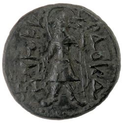 KUSHAN: Kanishka I, ca. 127-147, AE unit (16.21g)