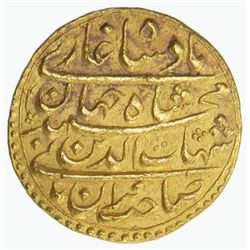 MUGHAL: Shah Jahan I, 1628-1658, AV mohur (10.94g), Surat, year 2