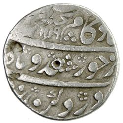 MUGHAL: Kam Bakhsh, 1707-1708, AR rupee (11.01g), Ahsanabad, AH1119 year one (ahad)