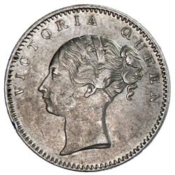 BRITISH INDIA: Victoria, Queen, 1837-1876, AR 1/2 rupee, 1840
