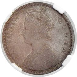BRITISH INDIA: Victoria, Queen, 1837-1876, AR rupee, 1862(b)