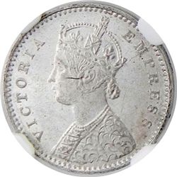 BRITISH INDIA: Victoria, Empress, 1876-1901, AR 2 annas, 1900-C