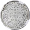 Image 2 : BRITISH INDIA: Victoria, Empress, 1876-1901, AR 2 annas, 1900-C