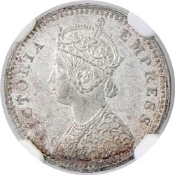 BRITISH INDIA: Victoria, Empress, 1876-1901, AR 2 annas, 1900-B