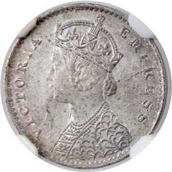 BRITISH INDIA: Victoria, Empress, 1876-1901, AR 2 annas, 1900-C