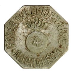 MOROCCO: 25 centimes, ND