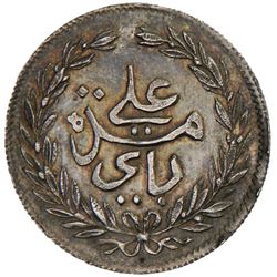 TUNISIA: Ali, 1882-1902, AR piastre, Tunis, AH1303
