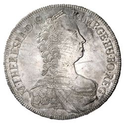 AUSTRIA: Maria Theresa, 1740-1780, AR thaler, Hall, 1762