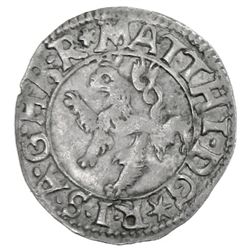 BOHEMIA: Matthias, 1611-1619, AR maley groschen (0.79g), Kuttenberg, 1617