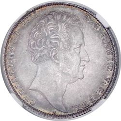 DENMARK: Christian VIII, 1839-1848, AR speciedaler, Copenhagen, 1840 (heart)