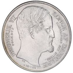 DENMARK: Frederik VII, 1848-1863, AR speciedaler, 1848