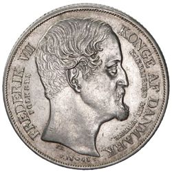 DENMARK: Frederick VII, 1848-1863, AR speciedaler, 1848 VS