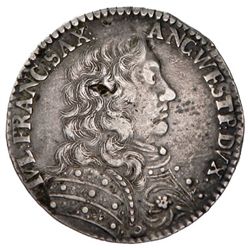 SAXE-LAUENBERG: Julius Franz, 1666-1689, AR 2/3 thaler (14.95g), Elbschifferstadt, 1678