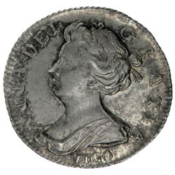 GREAT BRITAIN: Anne, 1702-1714, AR 6 pence, 1703