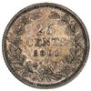 Image 2 : NETHERLANDS: Wilhelmina, 1890-1948, AR 25 cents, 1901
