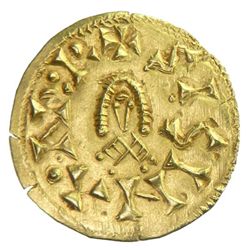 VISIGOTHS IN SPAIN: Sisenand, 631-636, AV tremissis (1.