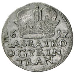 TRANSYLVANIA: Gabriel Bathori, 1608-1613, AR groschen (1.22g), Nagybanya, 1612 NB