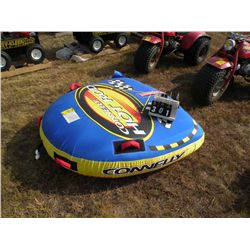 Pull-behind water toy