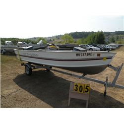 1993 Northwood 14' boat w/trailer Force 15hp STRA07BVF293