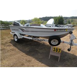 2000 Alumacraft 16' 6" boat w/trailer 40 Evenrude ACBL4829A000