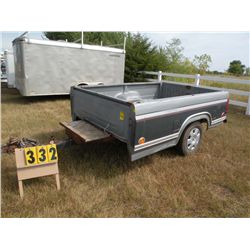 Pick-up box trailer -SELLS NO TITLE   Off road use only