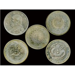 CHINA Silver Coins (5)
