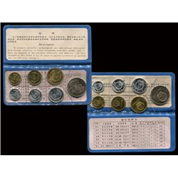 CHINA 1980 Great Wall 7-Coin Proof Set (Black)