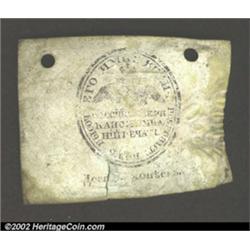 Russian America (Alaska) Sealskin Money.  10 Kopeks.