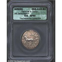 Sicily, Selinos. Circa 466-415 B.C. AR tetradrachm.