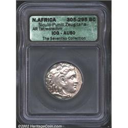 Siculo-Punic Coinage, "The Mint of the Camp." Circa 305-295 B.C.