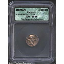 Q. Titius, moneyer. 90 B.C.