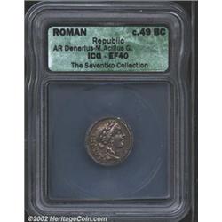 Man. Acilius Glabrio, moneyer. 49 B.C.