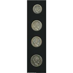Four piece piefort essai lot as follows:  Formerly offered as lot 4647 in David Aker's August,