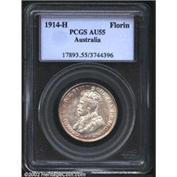 George V florin 1914-H,