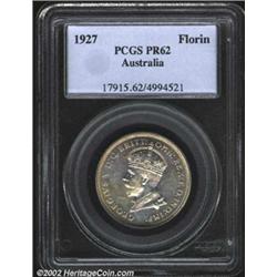 George V Parliament House florin 1927,