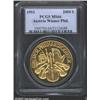 Vienna Philharmonic Orchestra gold 2000 schillings 1993,