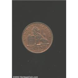 Copper pattern 2 centimes 1905,