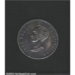 Republic 8 soles 1848-FM Small Date,
