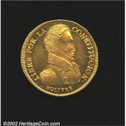 Republic gold 8 scudos 1837-LM,