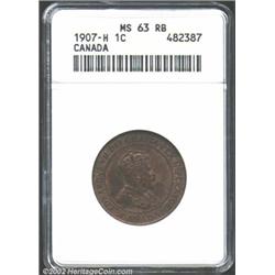 Edward VII 1 cent 1907-H,