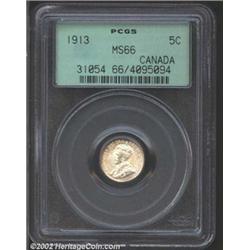 George V 5 cents 1913,