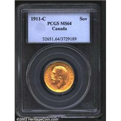George V gold sovereign 1911-C,